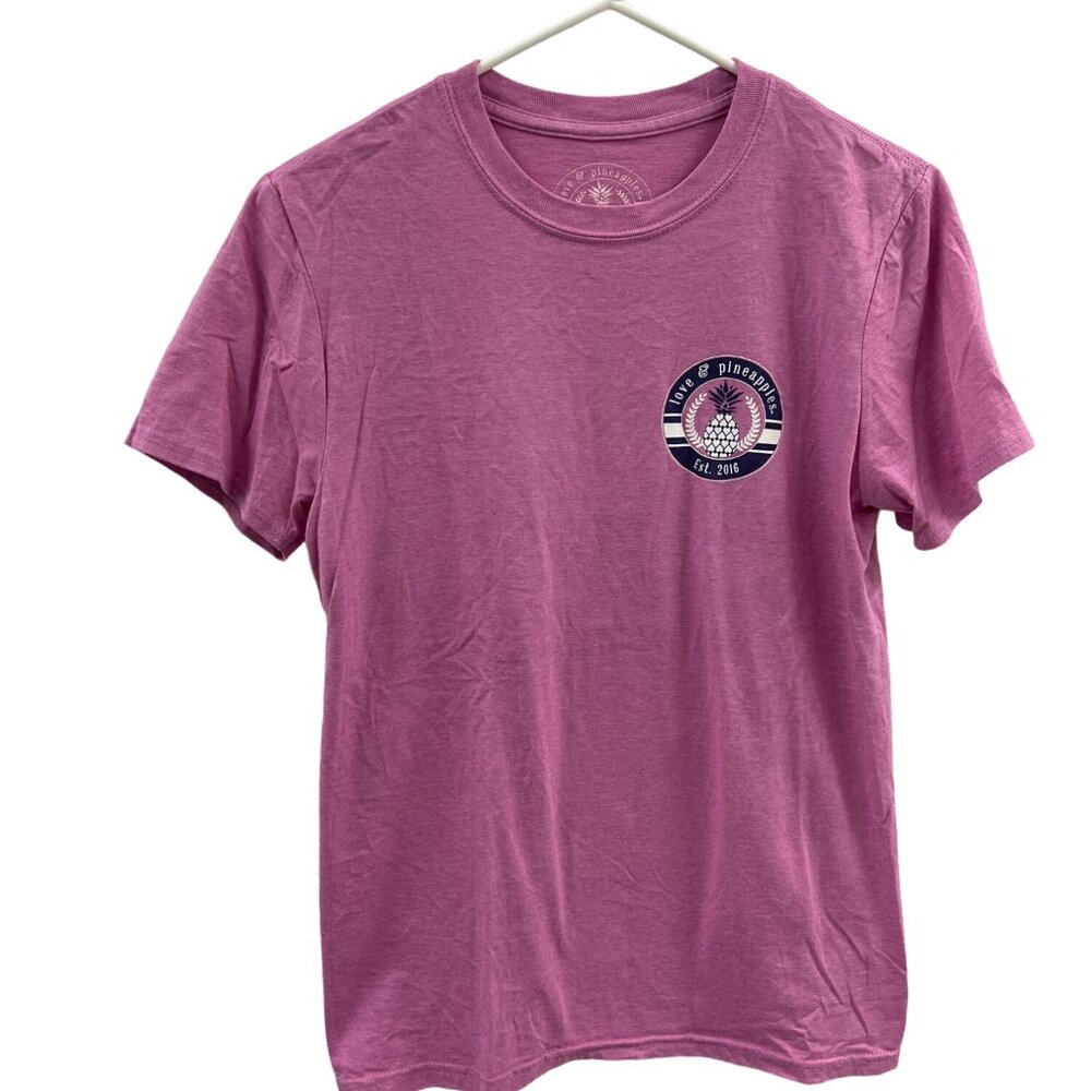 Love and Pineapples S Purple Y'all Texas Home T Shirt